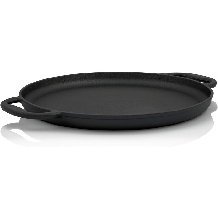 Чавунна сервірувальна сковорода BBQ-Toro Ø 35 см - кругла вже запечена - попередньо приправлена сковорода-гриль для газового гриля