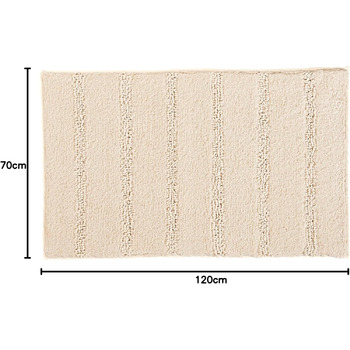 Килимок для ванної Kleine Wolke Monrovia, 70x120 см, пісочно-бежевий 70 x 120 см (прямокутний) Пісочно-бежевий