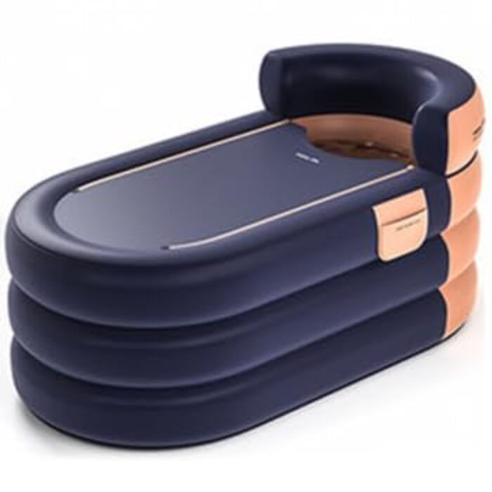 Надувна ванна зі зручним дном, портативні складні ванни для використання в приміщенні та на вулиці, а також крижані ванни для дорослих спа-центрів, ідеально підходять для гарячих/крижаних ванн