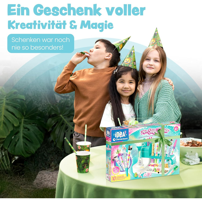 Майстер-клас з виготовлення ручок Clementoni Idea з понад 50 аксесуарами - Набір ручок своїми руками з понад 50 аксесуарами - Набір для виготовлення власних ручок, креативна іграшка та подарунковий набір для дітей віком від 6 років, 59415