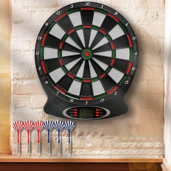 Електронна мішень для дартсу, Електронна мішень для дартсу з 12 дротиками та 30 змінними наконечниками, Електронна мішень для дартсу з голосовим керуванням та РК-дисплеєм, Мішень для дартсу на батарейках, Електрична мішень для дартсу, Нова версія