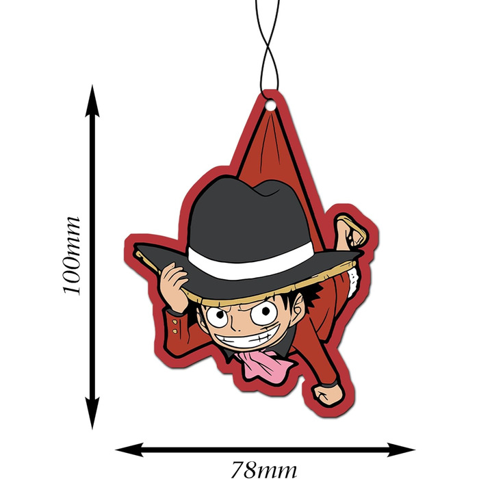 В1 автомобільний ароматизатор дерева / освіжувач повітря, аніме-ароматизатор повітря для автомобілів One Piece Chibi Style, мавпа