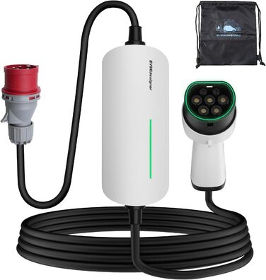 КВт зарядний кабель CEE 16A до зарядного пристрою типу 2 з сумкою для перенесення для всіх електромобілів та гібридних автомобілів