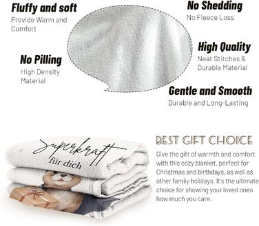 Подарунки на швидке одужання, подарунки для релаксації для жінок, подарунки для підбадьорення, подарунки для підбадьорення дівчини, подарунки для одужання для жінок, все буде добре, подарунки на швидке одужання, фланелеві ковдри