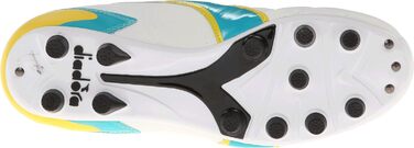 Жіночі футбольні бутси Diadora Capitano Lt Md PU, розмір 43 EU, білі, синьо-зелені, жовті, рожеві