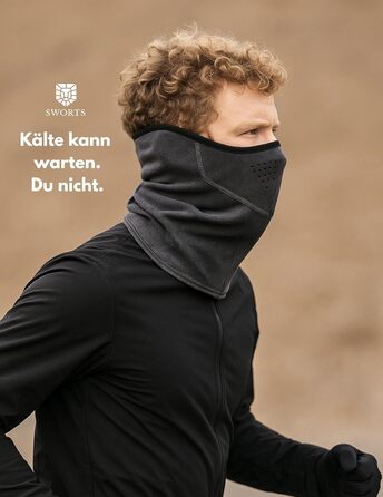 Термошайба Напівбалаклава з повітропроникними порами для зимових видів спорту (маска для бігу унісекс)