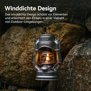 Ретро-ліхтар Thousand Winds Storm, гасова лампа для вулиці (версія Storm), гасовий ліхтар Memory для використання на свіжому повітрі, кемпінгу, походів, патіо, пікніка - вітрозахисний, з ручкою для перенесення, ретро-срібло TW6011 ретро-срібло