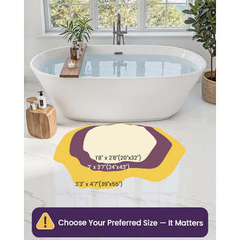 Килимок для ванної DEXI Moss, Ультратовстий, М&39який, Зелений, Нековзний, Миється, Килимок для ванної, Водопоглинаючий, Мікрофібра, Килимки для душу, Раковини, Спальні, 51 x 81 см, Мохово-зелений 51 x 81 см (Овал) Зелений мох