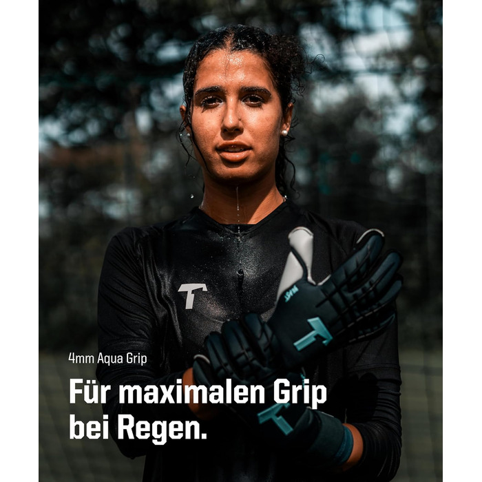 Воротарські рукавички T1TAN Beast без захисту пальців для дорослих, унісекс футбольні рукавички, професійна рукоятка 4 мм - різні розміри та кольори Petrol Beast 3.0 10