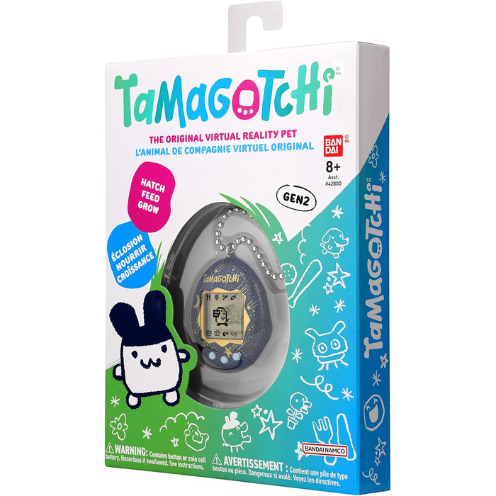 Тамагочі - Tamagotchi Original - Starry Night - Електронна віртуальна тварина з кольоровим дисплеєм, 3 кнопками та іграми - Інтера