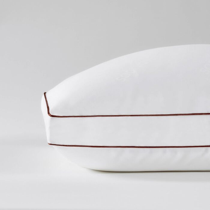 Латексна подушка Saatva, стандартний лофт (10,2 см 12,7 см), гіпоалергенна подушка з подрібненим латексним ядром, дихаюча, чохол з органічної бавовни, який можна прати в пральній машині, ліжко розміру &quotqueen-size&quot (71,1 x 40,6 см), стандартний/que