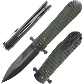 Складаний кишеньковий ніж, лезо зі сталі D2, протиковзка рукоятка G10 з кліпсою, полювання, риболовля, кемпінг, на природі, фліпер