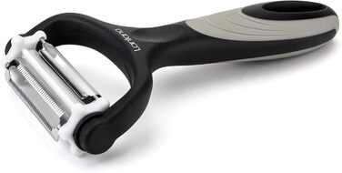 Картоплечистка Lantana 3-в-1/Мікрозубчаста очищувач для фруктів та овочів/Різак для жульєну. Овочечистка 3 в 1 для швидкого чищенн