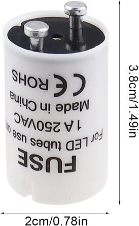 Стартер SRunDe 12 шт. люмінесцентна лампа 4-65 Вт 1A 85-265 В T5/T8 стартовий набір манекен стартера