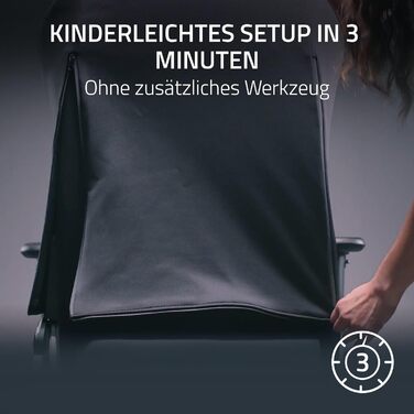 Чохли для ігрових крісел Razer - Розроблені для Iskur V2 X - Міцні та повністю миються - Захист від бруду та плям (2-компонентні дизайнерські чохли для спинки та сидіння) Чорний Iskur V2 X - Чохол