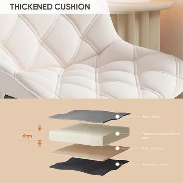 Обідній стілець, обертовий на 360 стілець з підлокітниками, м&39який обертовий стілець, ергономічний кухонний стілець, сучасна подушка сидіння з металевим каркасом для їдальні, вітальні, офісу, білий, комплект з 4 шт.