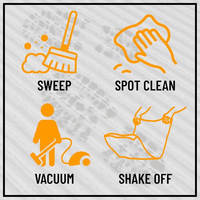 Колекція Ottomanson Scrabe Rib Нековзка гумова основа, суцільний дизайн, 70 x 50 см, для використання всередині та зовні приміщень, 70 x 50 см, чорний Чорний 2&397&39&39 x 20&39