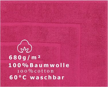 Килимок для ванної Betz 10 шт. Palermo 100 бавовна Килимок для ванної Килимок для ванної Розмір 60x60 см Якість 680г/м Колір Журавлина