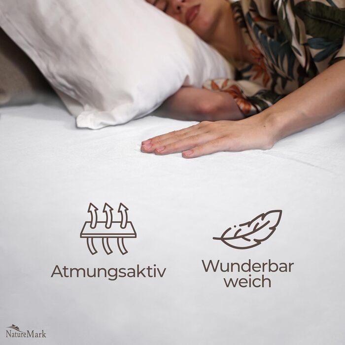 Простирадло Green Mark Textilen® 250 x 150 см, 100% ткана бавовна, біле