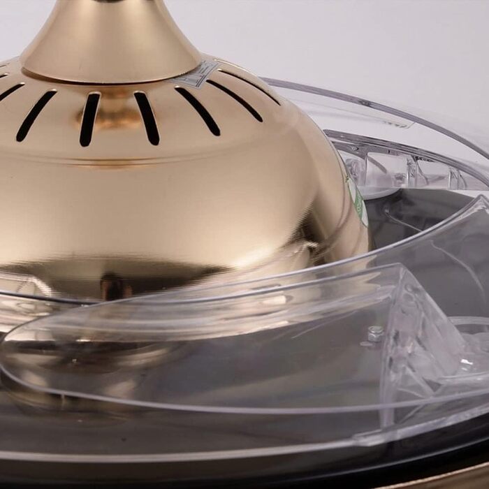 Тихий вентиляторний світильник Висувна кришталева люстра стельовий вентилятор Висувні стельові вентилятори з підсвічуванням Пульт