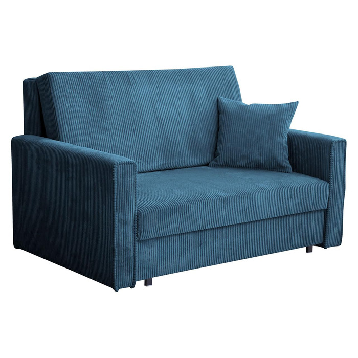 Диван Mirjan24 Viva Bis Premium II з функцією сну, 2-місний м&39який диван з ящиком для зберігання речей, включаючи подушки, розкладний диван, комплект диванів, диван-ліжко, гарнітур для вітальні, тканина вельвет (Poso 05)