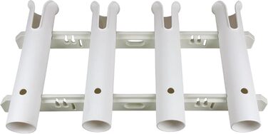 Настінні тримачі для вудок, трубки, ланки, тримач для вудок, стійки, 4-полюсні, білі