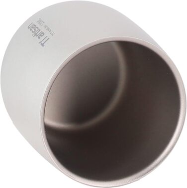 Двостінна туристична кружка, 120 мл, титанова кавова кружка для гарячих і холодних напоїв, подорожей на природі та пікніків