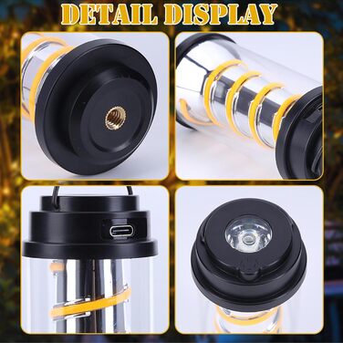 Інноваційний акумуляторний світлодіодний ліхтар з регульованими налаштуваннями світла та текстурою, підходить для різних видів зовнішніх зон.