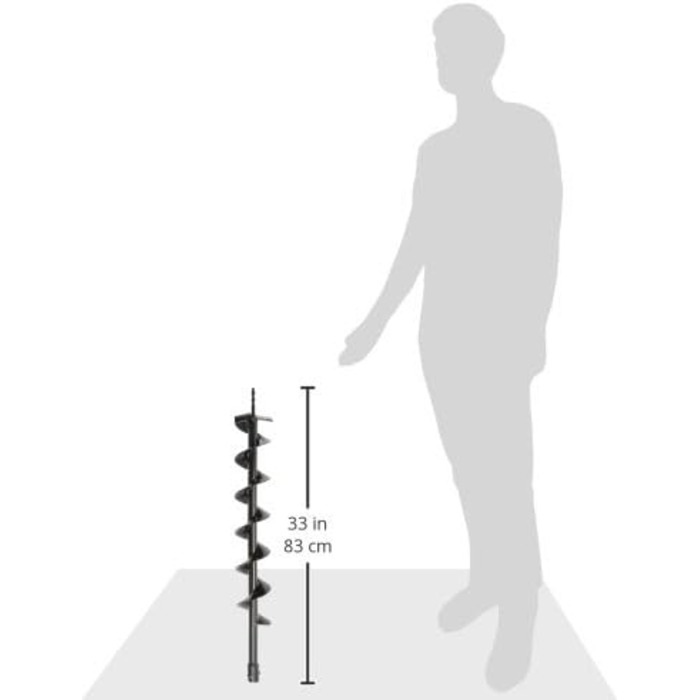 Буровий наконечник Scheppach 7904702701 для земляного бура EB1700 / EB2000, довжина 800 мм, діаметр 100 мм
