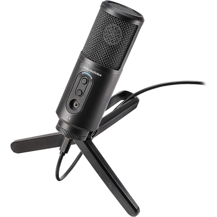 Конденсаторний мікрофон Audio-Technica AT2500x-USB для стрімінгу, подкастів та запису, чорний