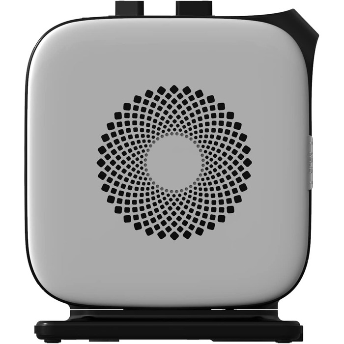 Портативний вентилятор-обігрівач Midea Nty15-19Cae, низьке енергоспоживання, керамічний нагрівальний елемент PTC, 1500 Вт, енергоефективний з регульованим термостатом, білий та чорний, 25,8 x 10,3 x 28,5 см, 3 кг, 1500 Вт білий