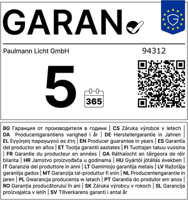 Світлодіодний вуличний світильник-столбик Paulmann Plug & Shine Plate, 6.1 Вт, диммований, IP44, антрацит, пластик, 3000K