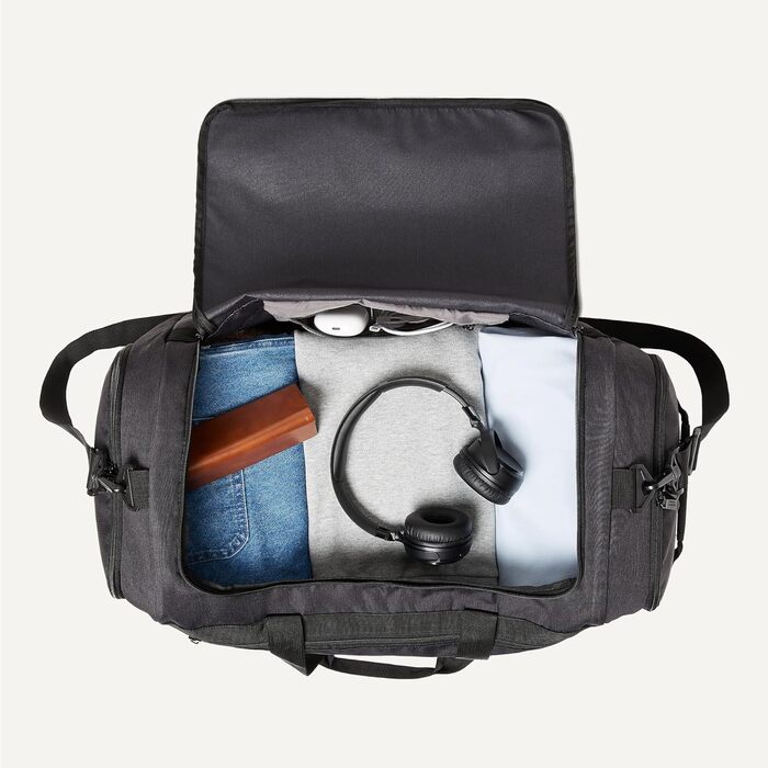 Ручна сумка Storeo Essentials, легка, з відділенням для мокрих речей та взуття, 63,5 см, чорна