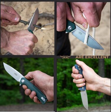 Кишеньковий ніж Ganzo Firebird FH91-BK Сталеве лезо D2 Ергономічна рукоятка G10 протиковзка з кліпсою Кемпінг Риболовля Мисливське