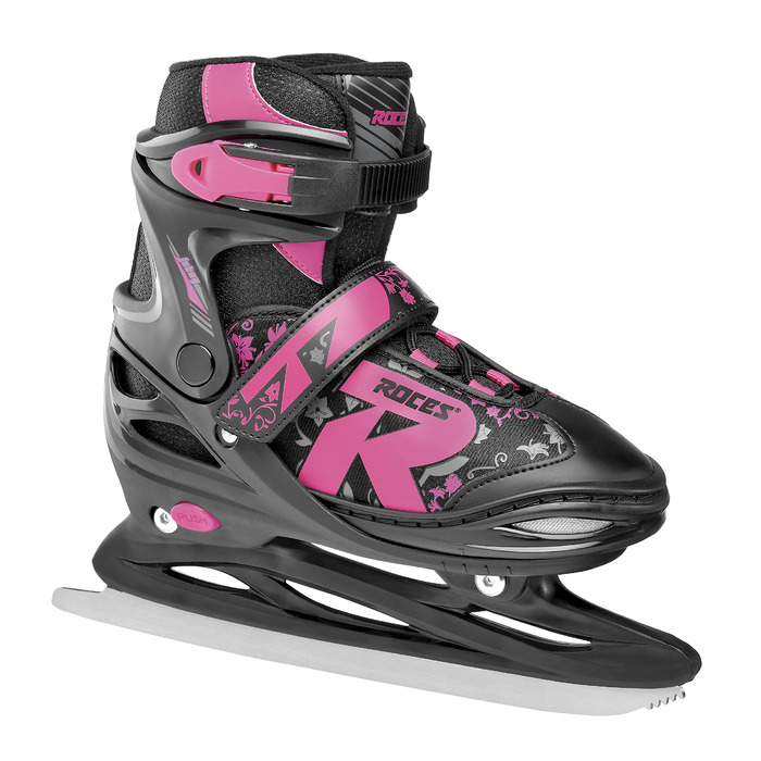 Регульовані ковзани Roces Kids Jokey Ice 2.0 для дівчаток, чорно-фуксія, 38-41 EU