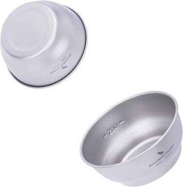 Мл титанова чаша-тарілка надлегка одностінна чаша-тарілка для кемпінгу на відкритому повітрі кухонне начиння з сумкою для перенесення Ti1105T Ti1105t-400 мл чаша, 400