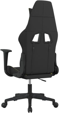Геймерське крісло, чорно-зелене, матеріал тканина, метал