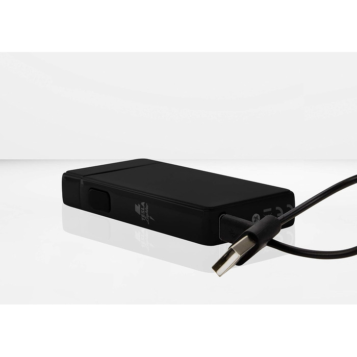 Плазмова подвійна дуга, електронно-акумуляторна, заряджається з живленням через USB, без газу та бензину, із зарядним кабелем, в елегантній подарунковій коробці Black Black Без гравіювання, 13 Arc Lighter