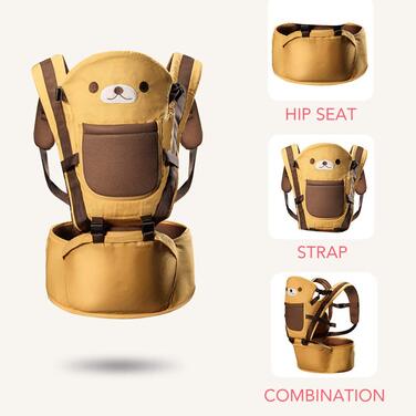 Ергономічне сидіння на стегнах Rufun Carrier для новонароджених спереду та ззаду