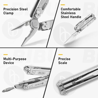 Багатофункціональні плоскогубці BIBURY з відкривачкою для пляшок, складаний багатофункціональний інструмент для чоловіка, портатив
