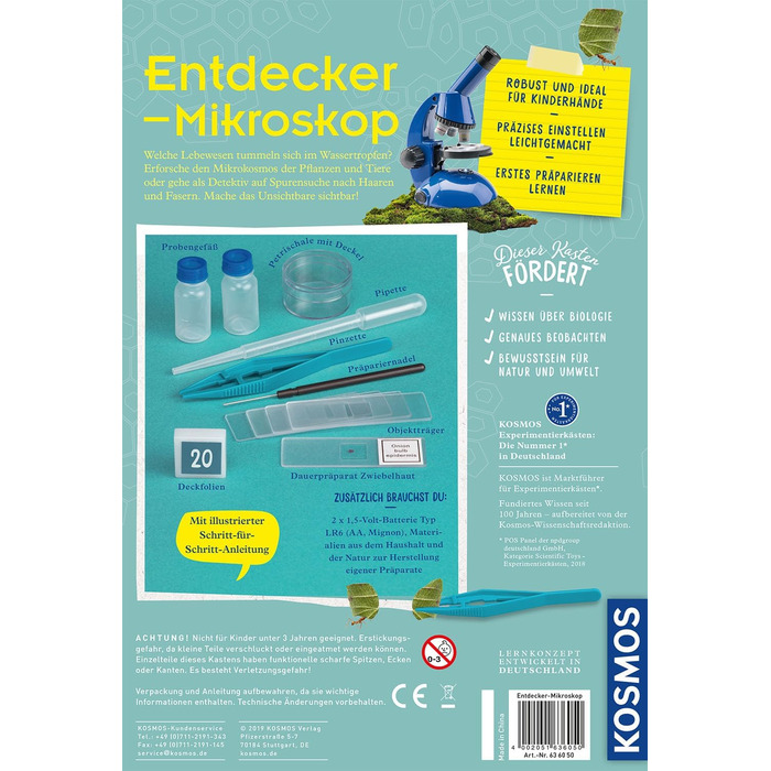 Набір для експериментів Explorer Microscope KOSMOS, мікроскоп