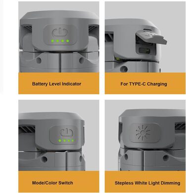 Ліхтар для кемпінгу з 2 шт., регульованою підставкою-штативом, телескопічним ліхтарем з акумулятором ємністю 8000 мАг, портативним ліхтариком для використання у відключення електроенергії, кемпінгу, походів, риболовлі, подорожей та надзвичайних ситуацій (