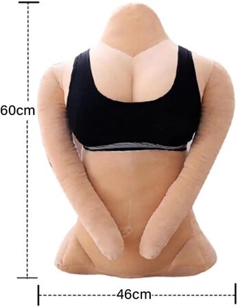 Допоміжна плюшева подушка Pssopp, зручна, форми тіла (гарненька дівчинка приблизно 58 см (див. деталі)) Гарненька дівчинка приблизно 58 см (див. деталі) Гарненька дівчинка приблизно 58 см (див. деталі)