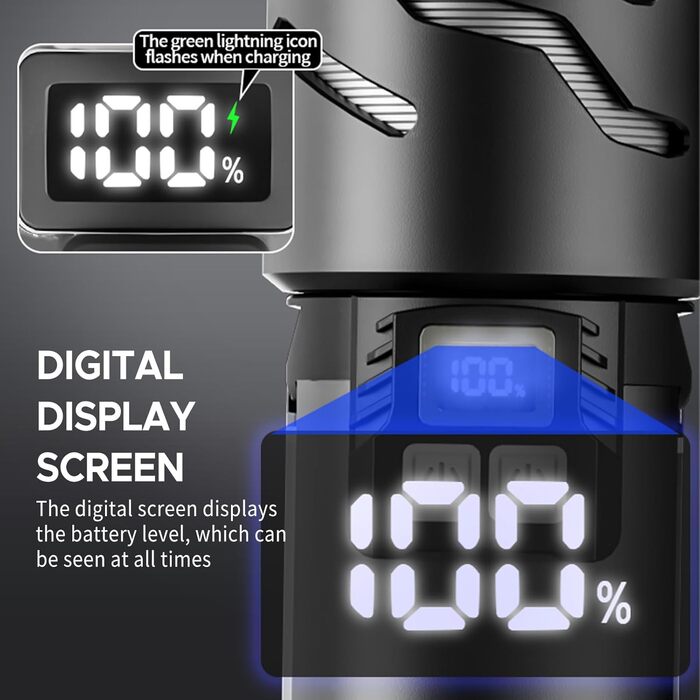 Телескопічний кемпінговий ліхтарик LIXADA, акумуляторний ліхтарик, світлодіодний багатофункціональний кемпінговий ліхтарик ємністю 5500 мАг, наметовий ліхтарик зі штативом, висувний складаний підвісний ліхтарик для походів, риболовлі, подорожей (чорний) 0