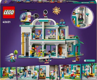 Конструктор LEGO Friends 42621, Лікарня Хартлейк-Сіті, 1045 деталей