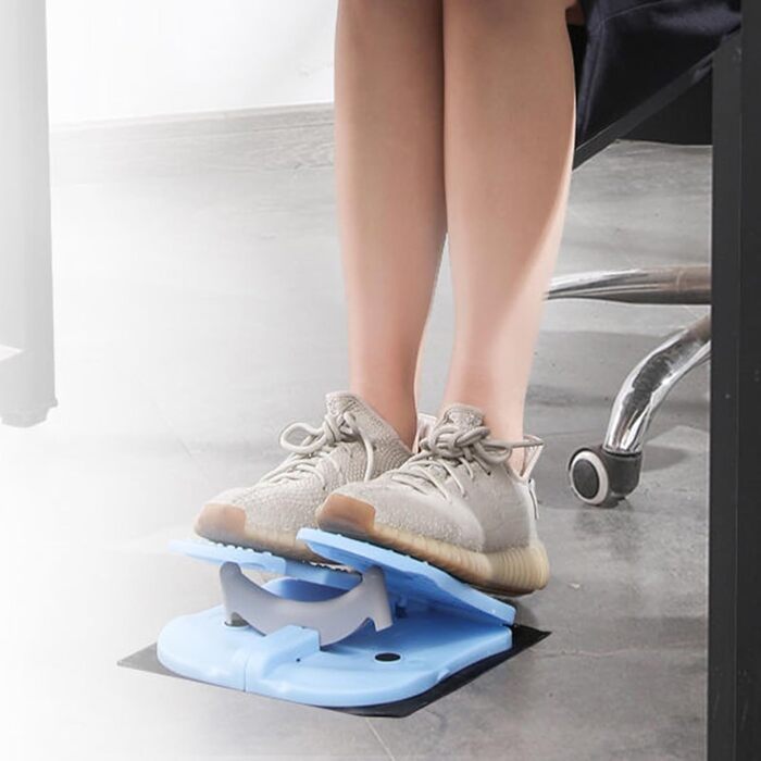 Тихий, складаний фітнес-степер, світло-блакитний степ-трейнер, складаний степ-трейнер для ніг з посиленим нейлоновим степ-трейнером для тренування ніг, домашній тренажер світло-блакитного кольору, один розмір