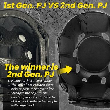 Армійський шолом у стилі SWAT Combat PJ Fast для CQB, страйкболу, пейнтболу, стрільби чорного кольору