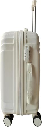 Набір валіз Mabell 4 шт., жорсткий корпус, на колесах, телескопічна ручка, кодовий замок, білий колір, колекція NTK