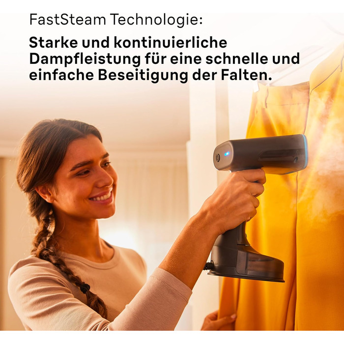 Паровий випрямляч Braun QuickStyle 5 GS5031BL, технологія Dual FreeGlide 3D, технологія FastSteam, відпарювач, пара 25 г / хв, рез