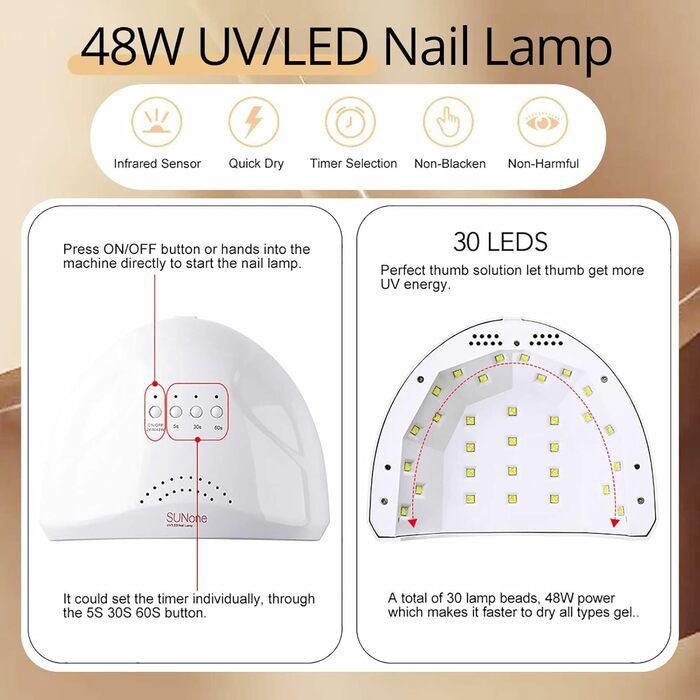 Стартовий набір UR SUGAR з лампою (12 кольорів)